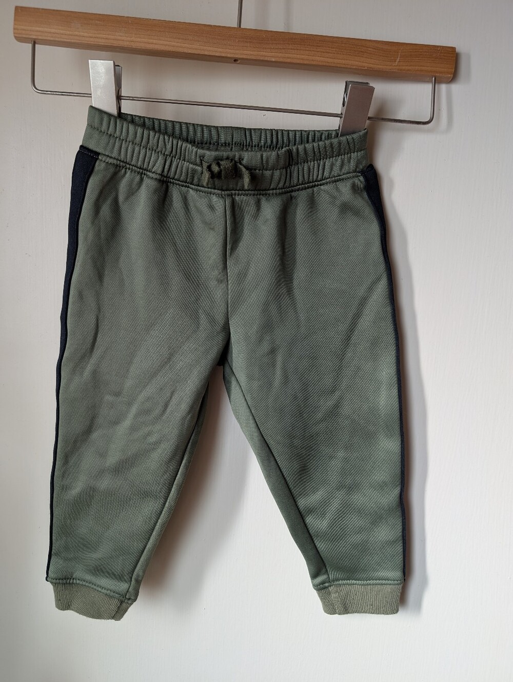 Kids Olive Green Jogger Pants